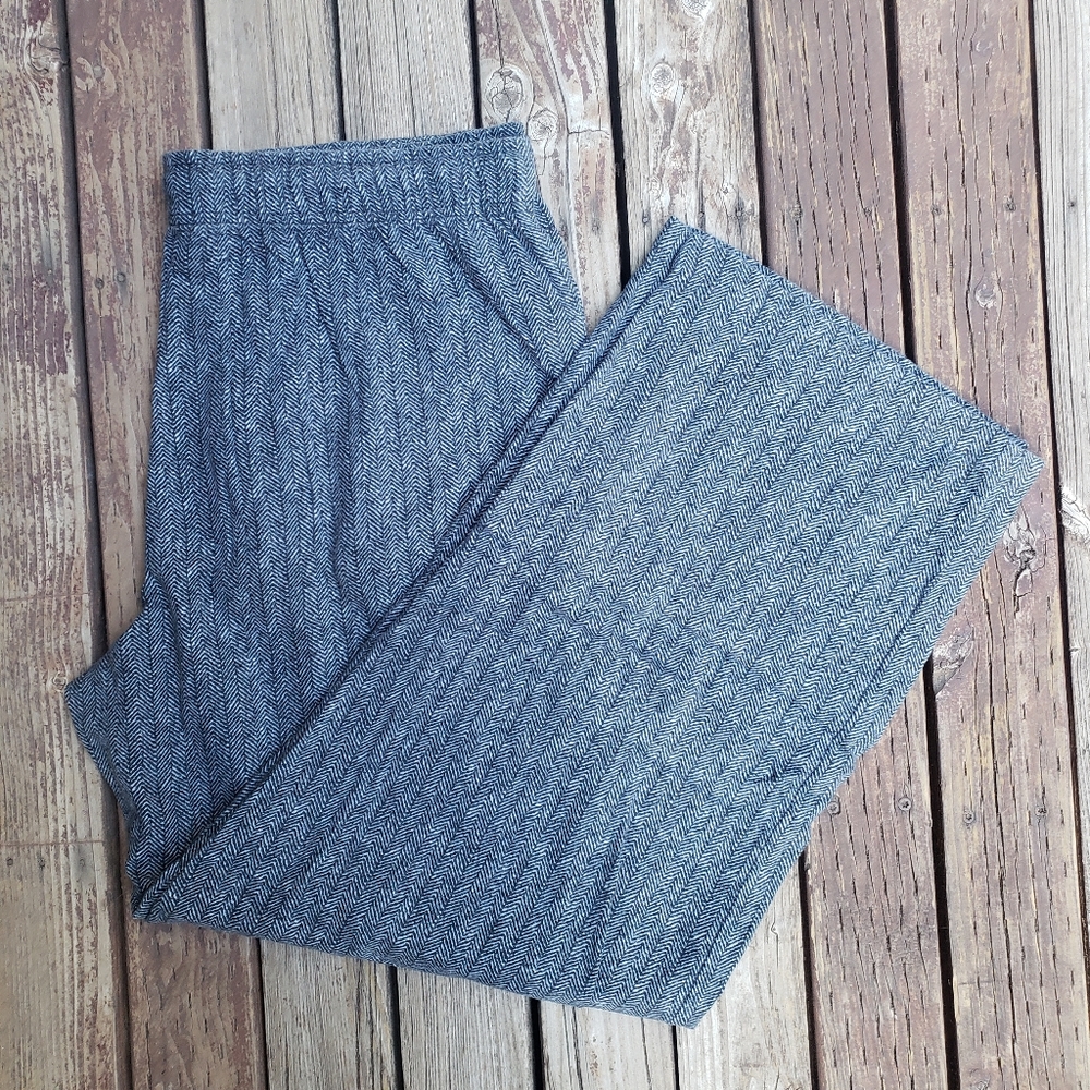 Merona Gray, Black and White Herringbone Pattern Men's PJ Bottoms - XL